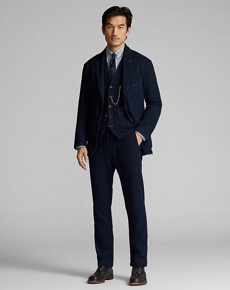 Unconstructed Herringbone Sport Coat