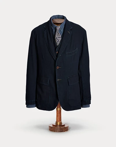 Unconstructed Herringbone Sport Coat