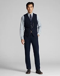 Indigo Herringbone Vest