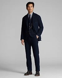 Indigo Herringbone Officer’s Pant
