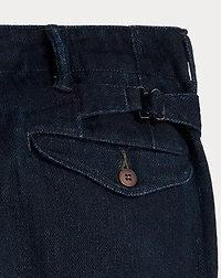 Indigo Herringbone Officer’s Pant
