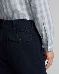 Indigo Herringbone Officer’s Pant