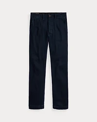 Indigo Herringbone Officer’s Pant