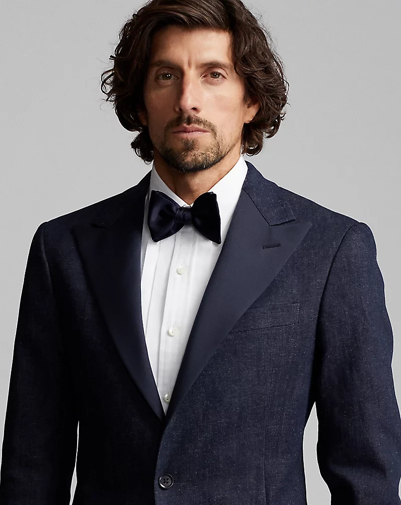 Indigo Denim Tuxedo Jacket
