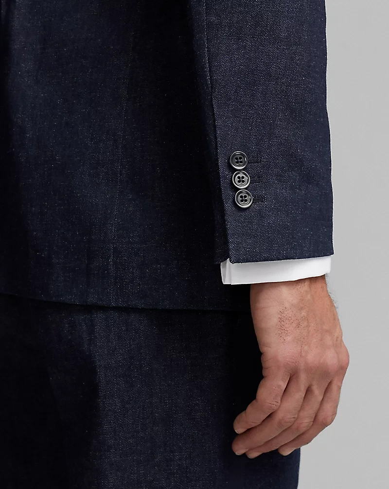 Indigo Denim Tuxedo Jacket