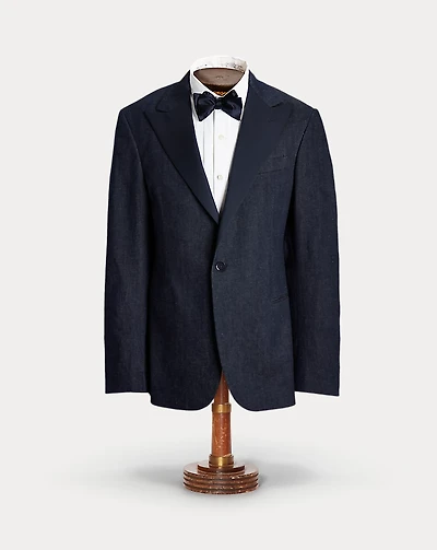 Indigo Denim Tuxedo Jacket