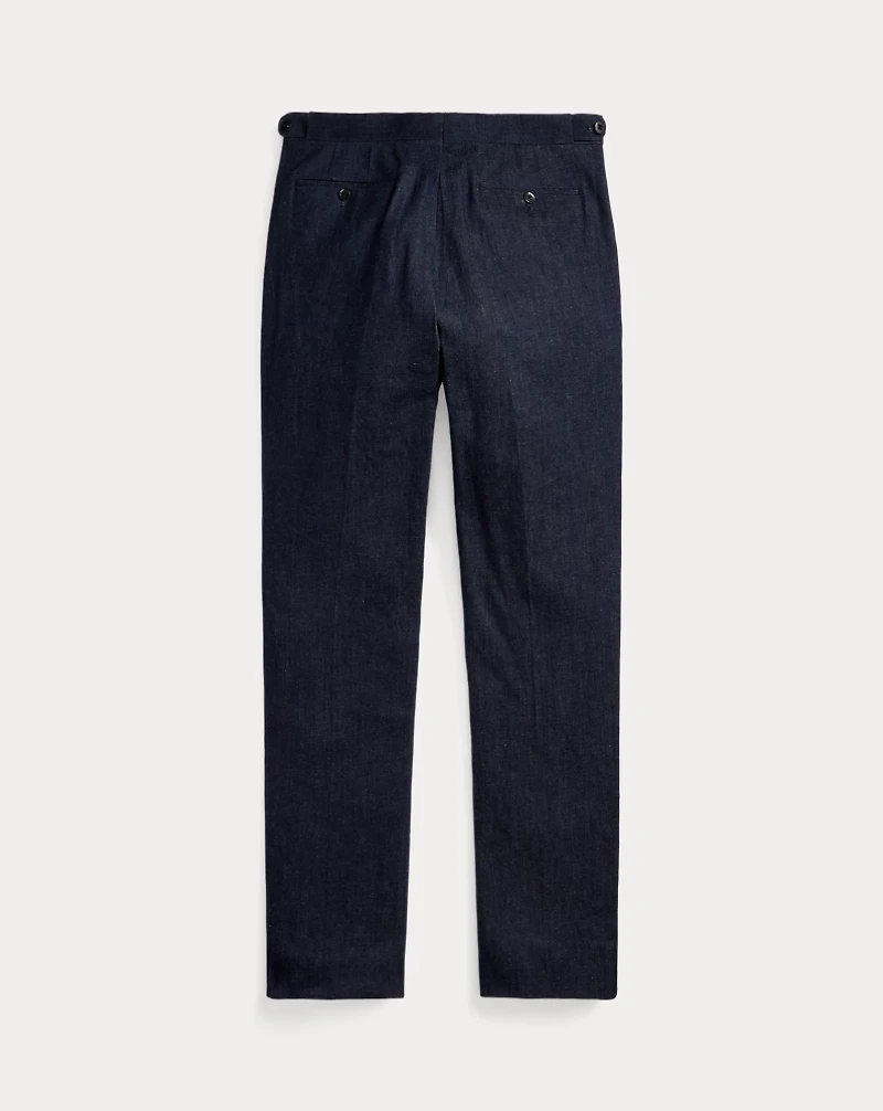 Slim Fit Indigo Denim Tuxedo Trouser