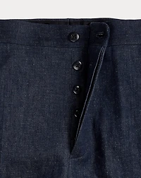 Slim Fit Indigo Denim Tuxedo Trouser
