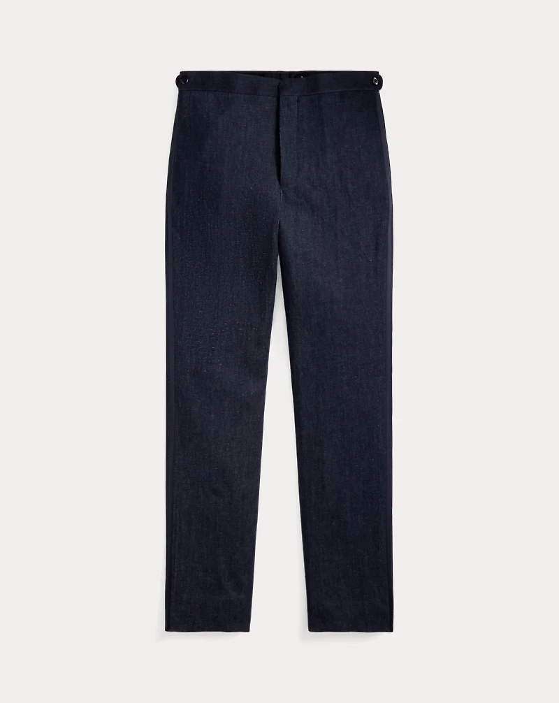 Slim Fit Indigo Denim Tuxedo Trouser