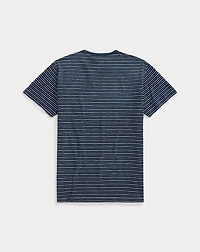 Indigo Striped Jacquard T-Shirt