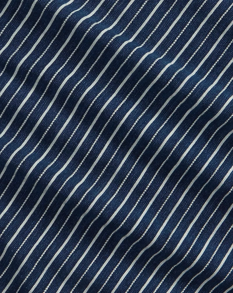 Indigo Striped Jacquard T-Shirt