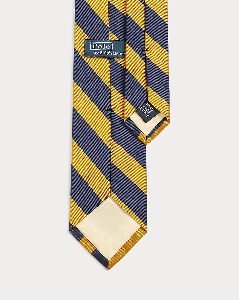 Striped Silk Repp Narrow Tie