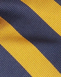 Striped Silk Repp Narrow Tie