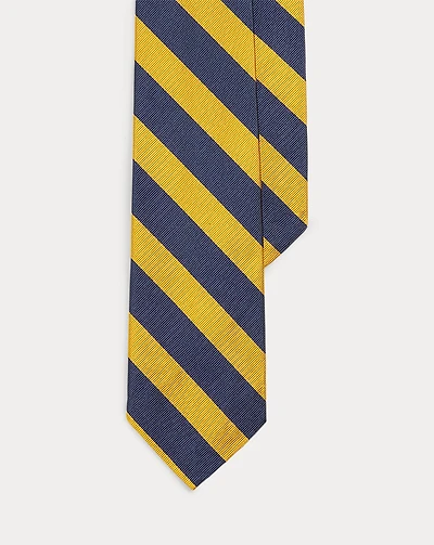 Striped Silk Repp Narrow Tie