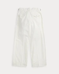 Cropped Poplin Wide-Leg Pant