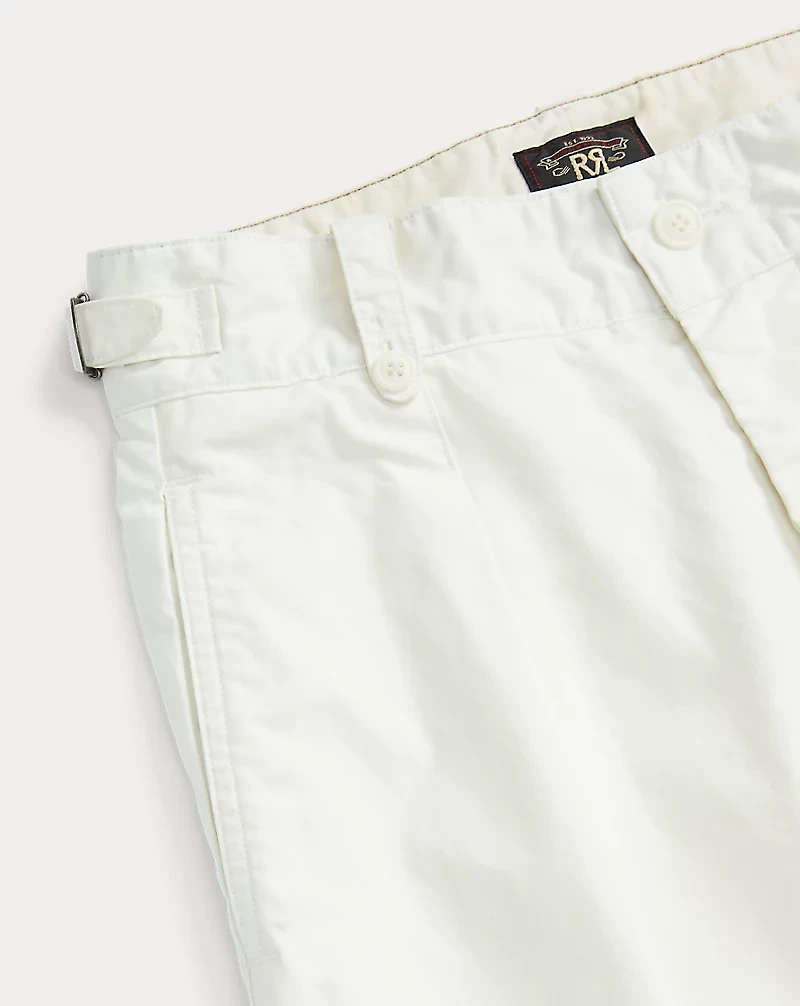 Cropped Poplin Wide-Leg Pant