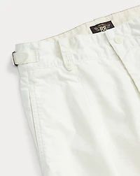 Cropped Poplin Wide-Leg Pant