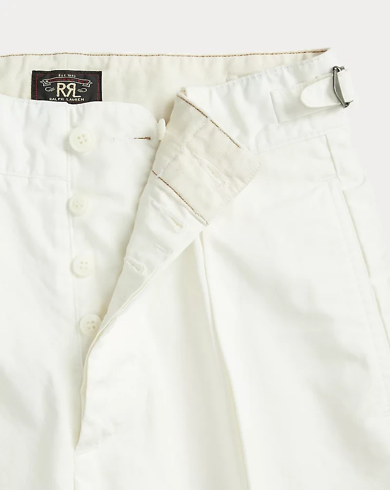 Cropped Poplin Wide-Leg Pant