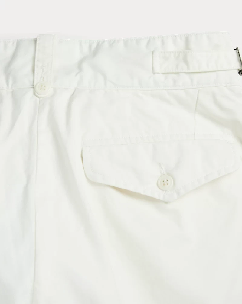 Cropped Poplin Wide-Leg Pant