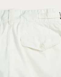 Cropped Poplin Wide-Leg Pant