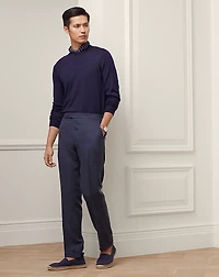 Gregory Hand-Tailored Silk-Linen Trouser