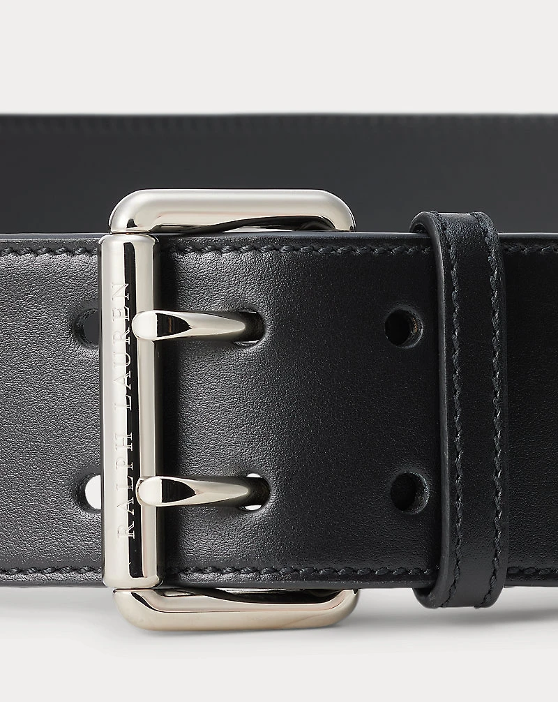 Calfskin Double-Prong Belt