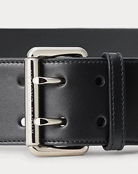Calfskin Double-Prong Belt