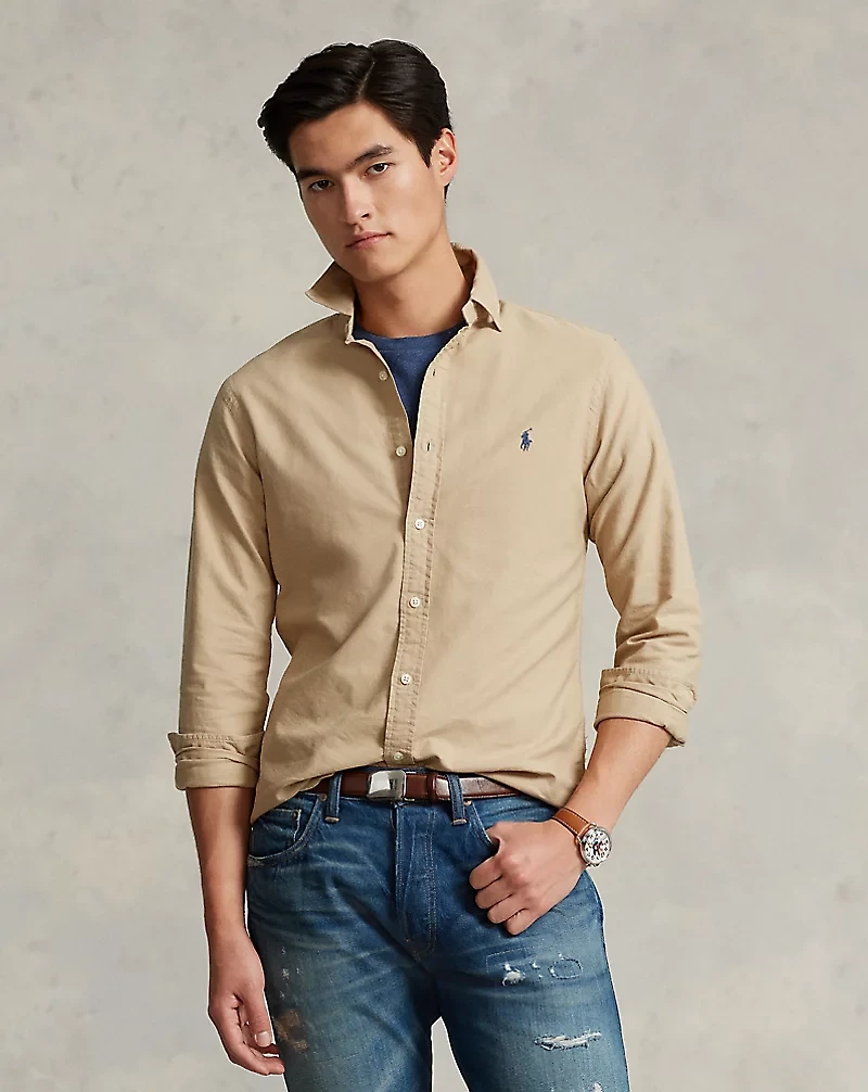 Classic Fit Garment-Dyed Oxford Shirt