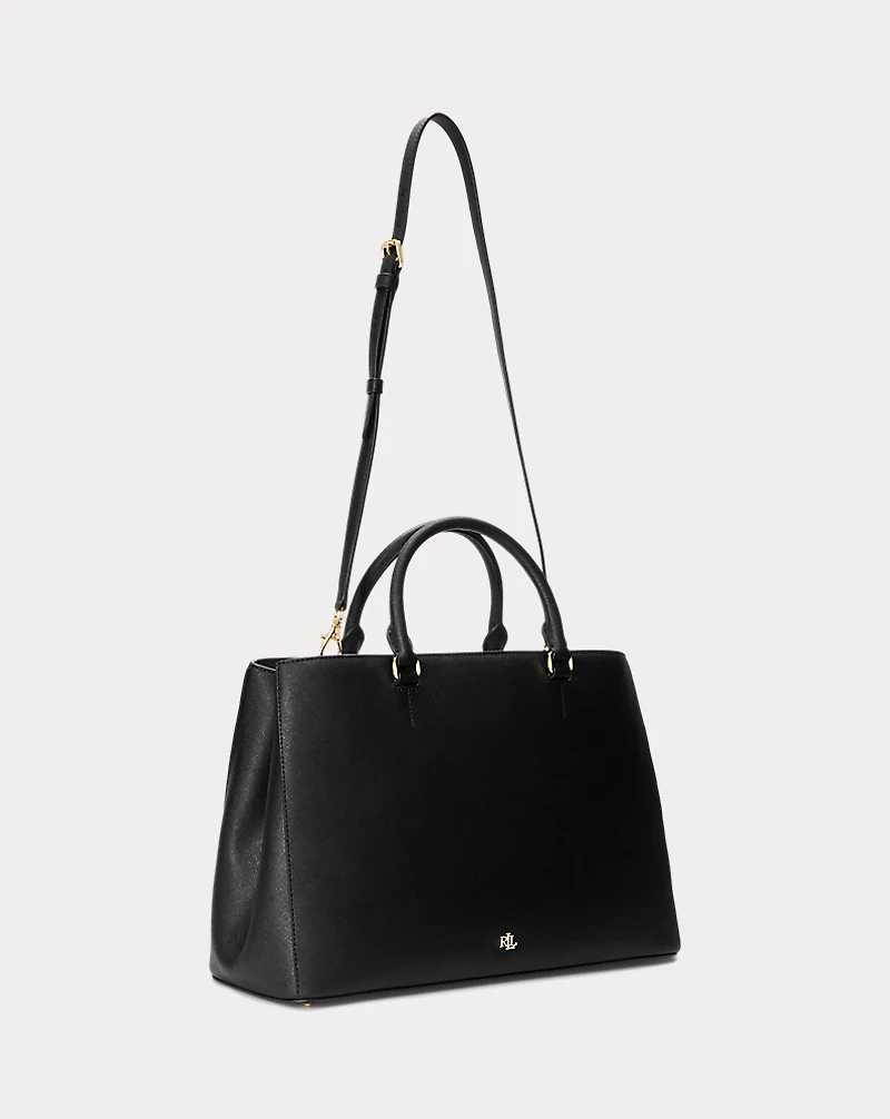 Crosshatch Leather Large Hanna Satchel