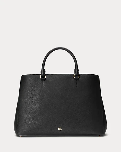 Crosshatch Leather Large Hanna Satchel