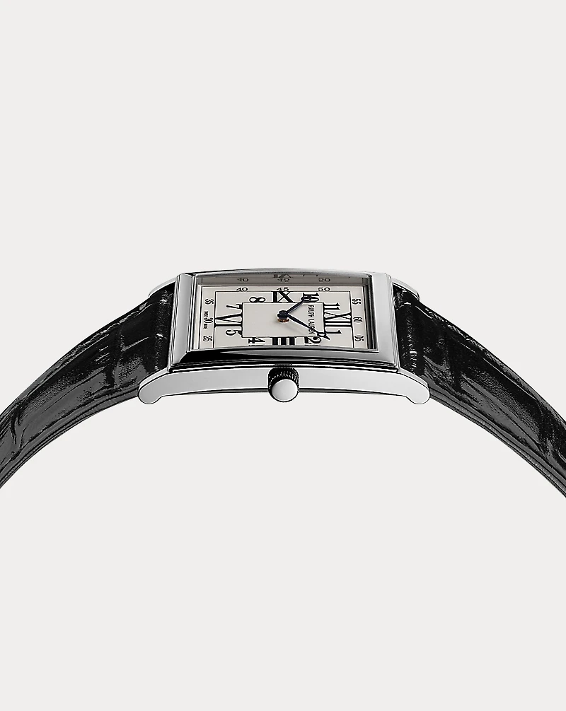 Silver 32 MM White Dial Watch