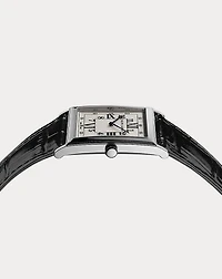Silver 32 MM White Dial Watch