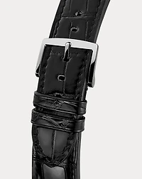 Silver 32 MM White Dial Watch
