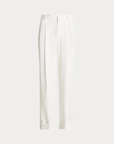 Pleated Straight-Leg Pant