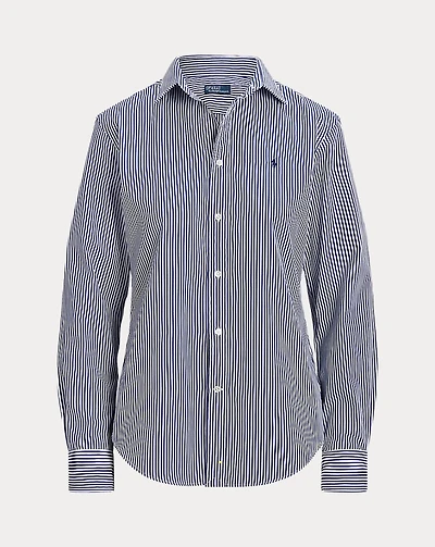 Slim Fit Striped Cotton Shirt