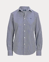 Slim Fit Striped Cotton Shirt