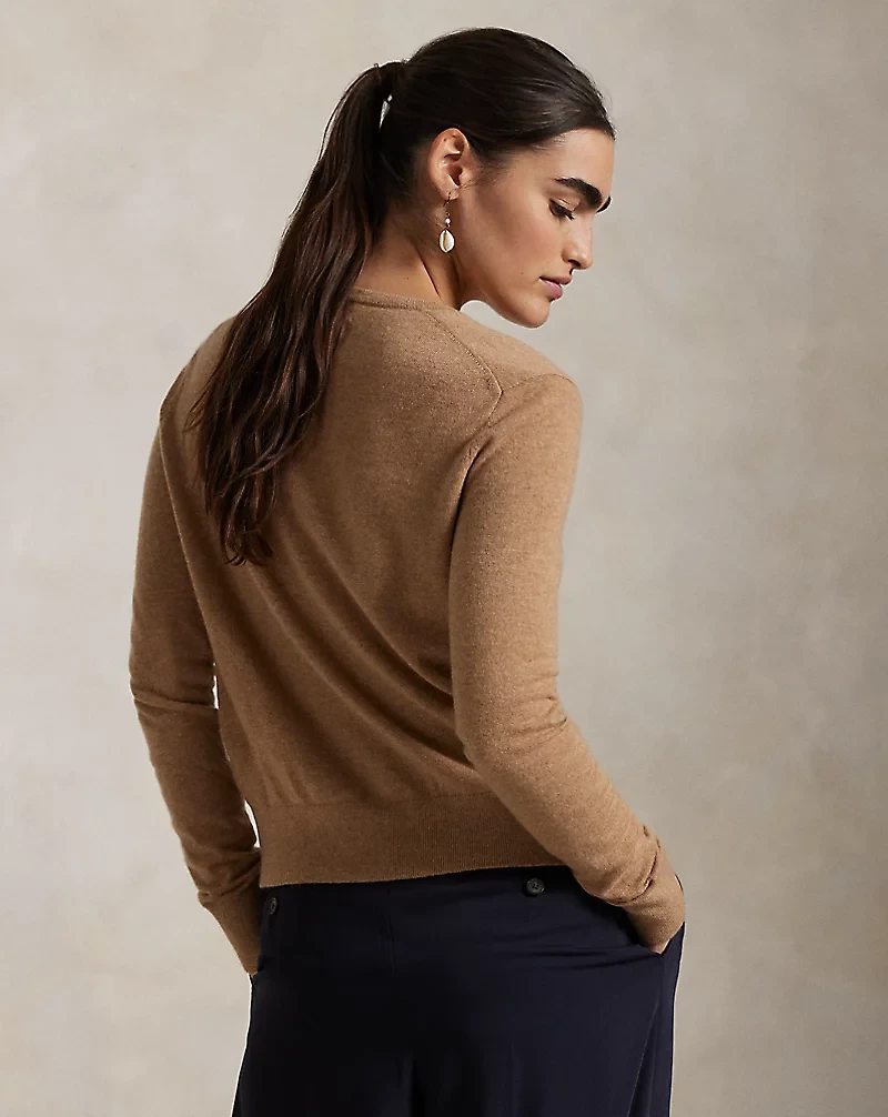 Cashmere Crewneck Cardigan