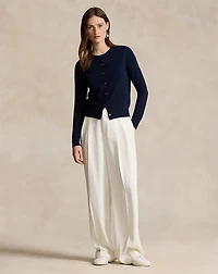 Cashmere Crewneck Cardigan