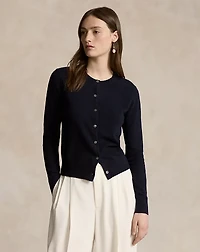 Cashmere Crewneck Cardigan