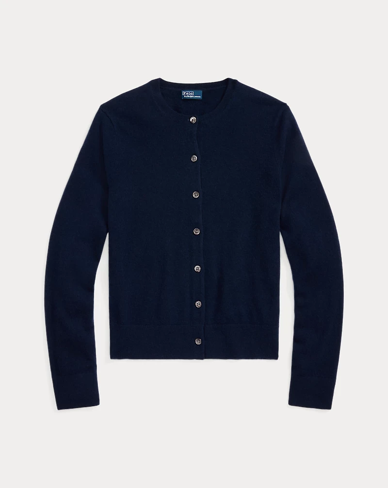 Cashmere Crewneck Cardigan