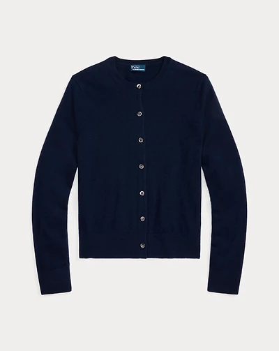 Cashmere Crewneck Cardigan