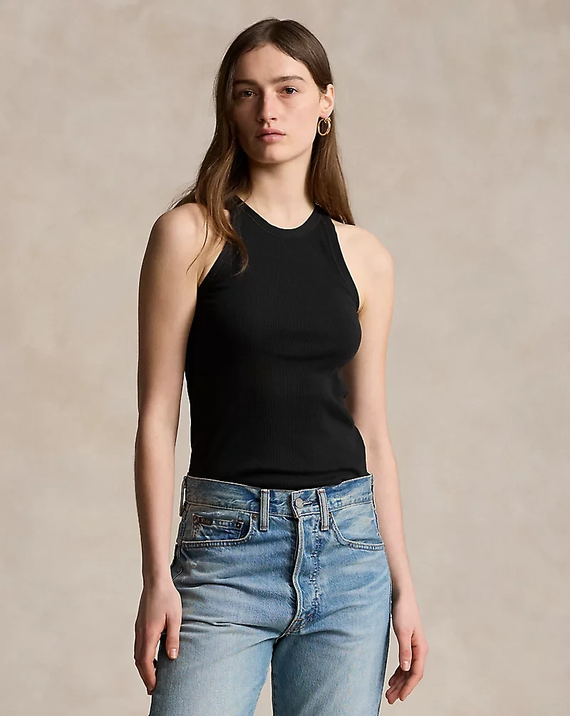 Ribbed Cotton Tank Top