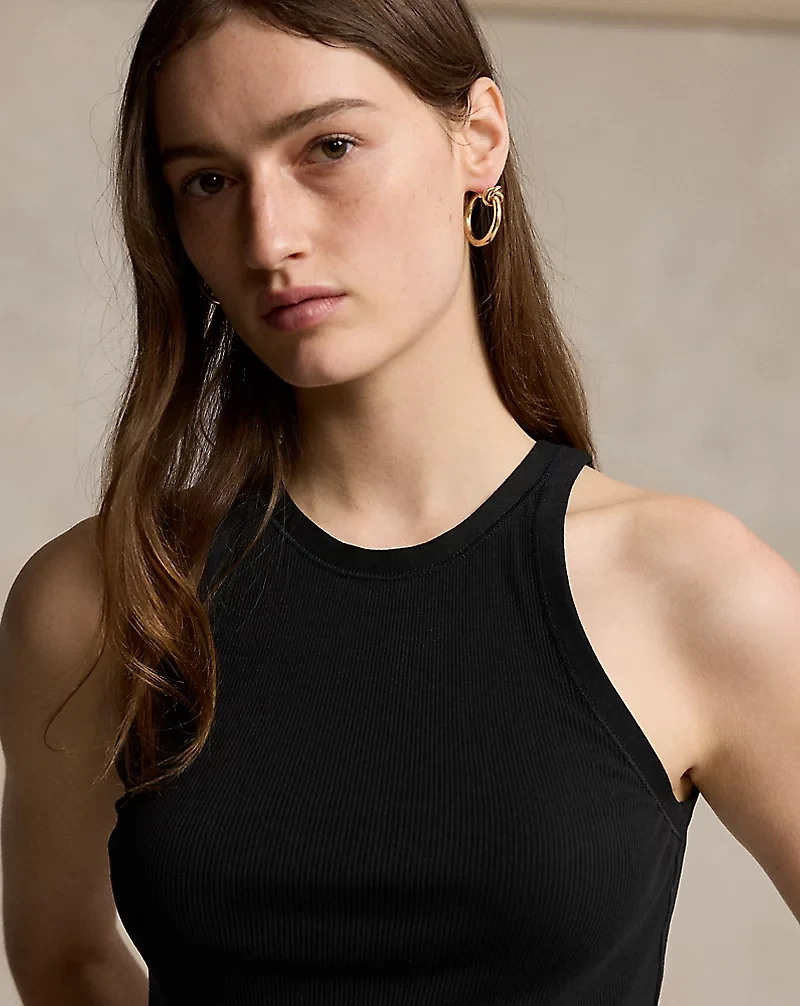 Ribbed Cotton Tank Top