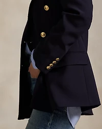 Double-Breasted Wool-Blend Blazer