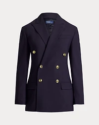 Double-Breasted Wool-Blend Blazer