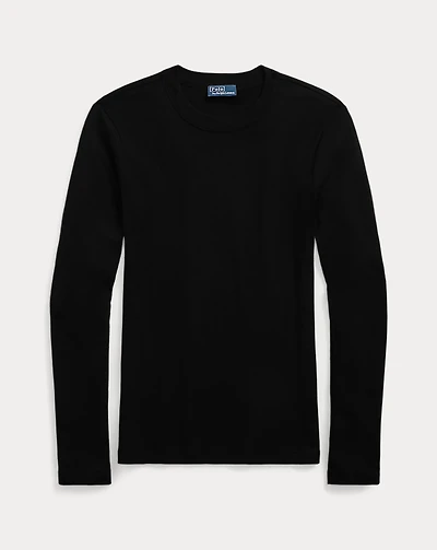 Slim Fit Cotton Long-Sleeve Tee