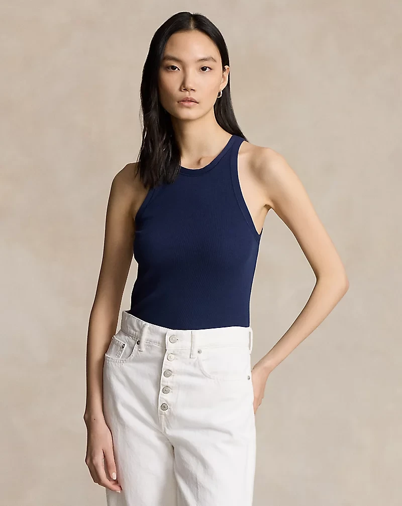 Ribbed Cotton Tank Top