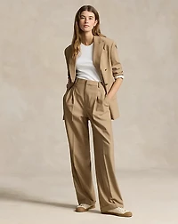 Wool-Blend Wide-Leg Pant