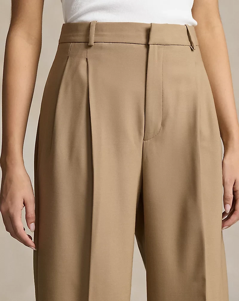 Wool-Blend Wide-Leg Pant