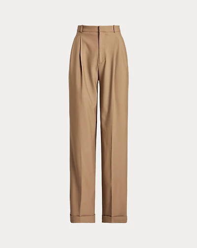 Wool-Blend Wide-Leg Pant
